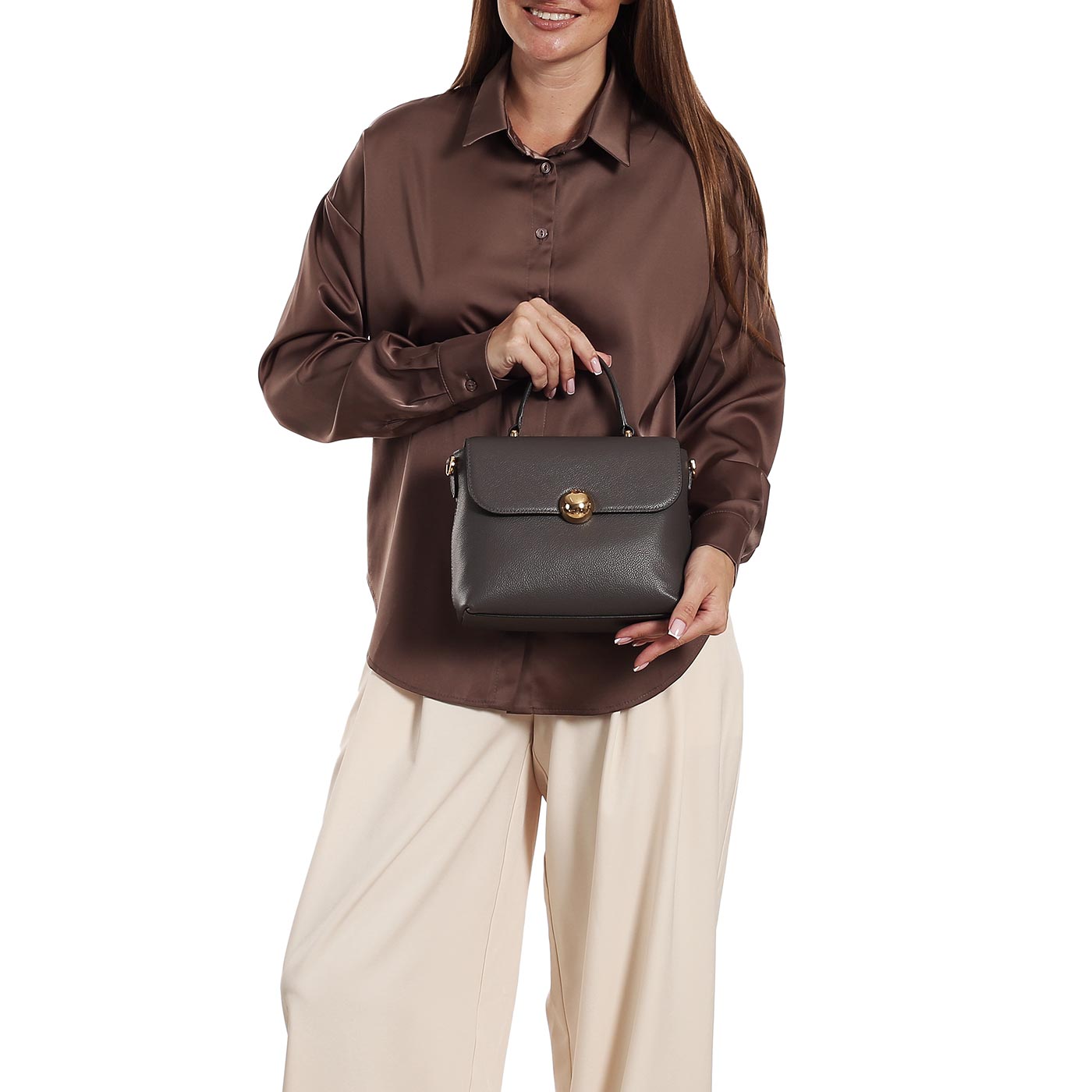 Кожаная сумка Furla Moonlight