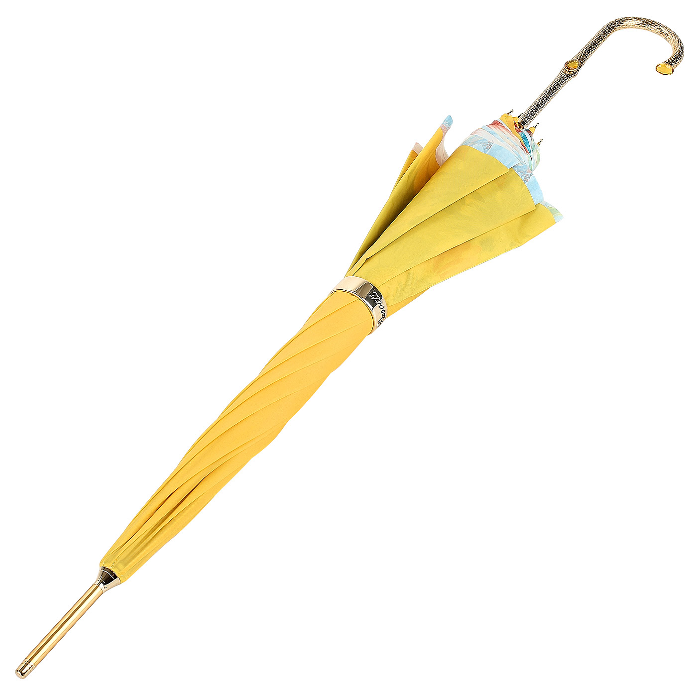 Желтый зонт-трость Pasotti 
