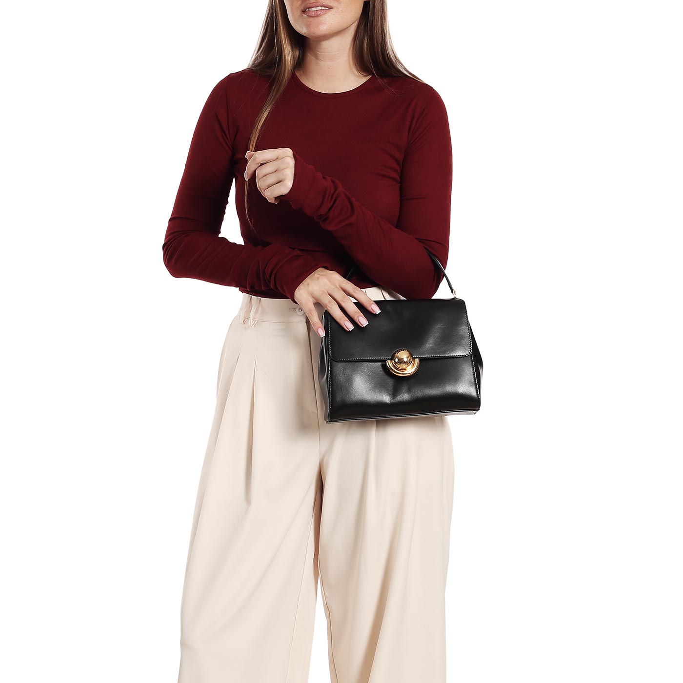 Кожаная сумка Furla Domus