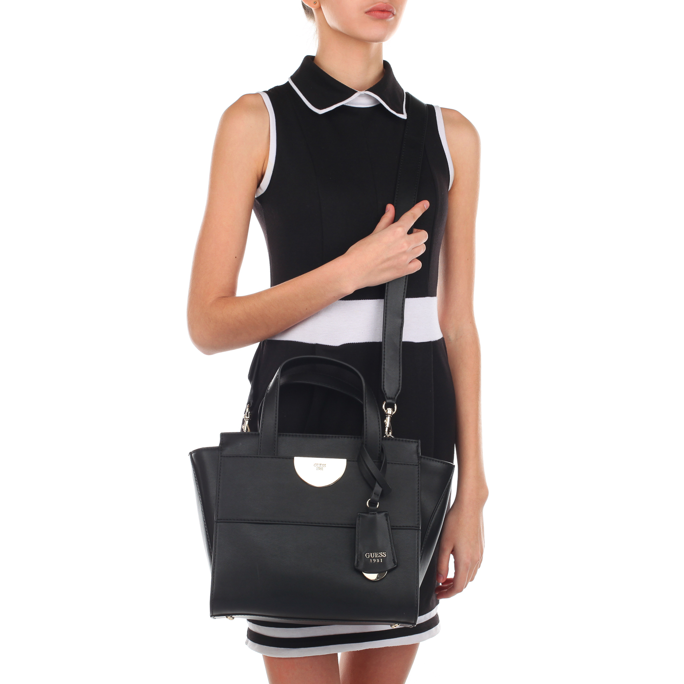 Женская классическая сумка с плечевым ремешком Guess Anuka