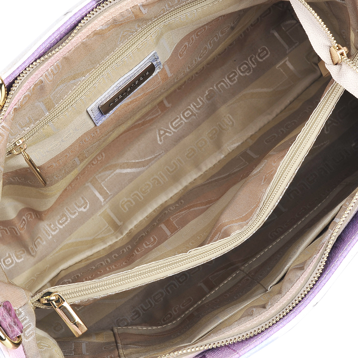 Женская кожаная сумка с принтом Acquanegra Santorini
