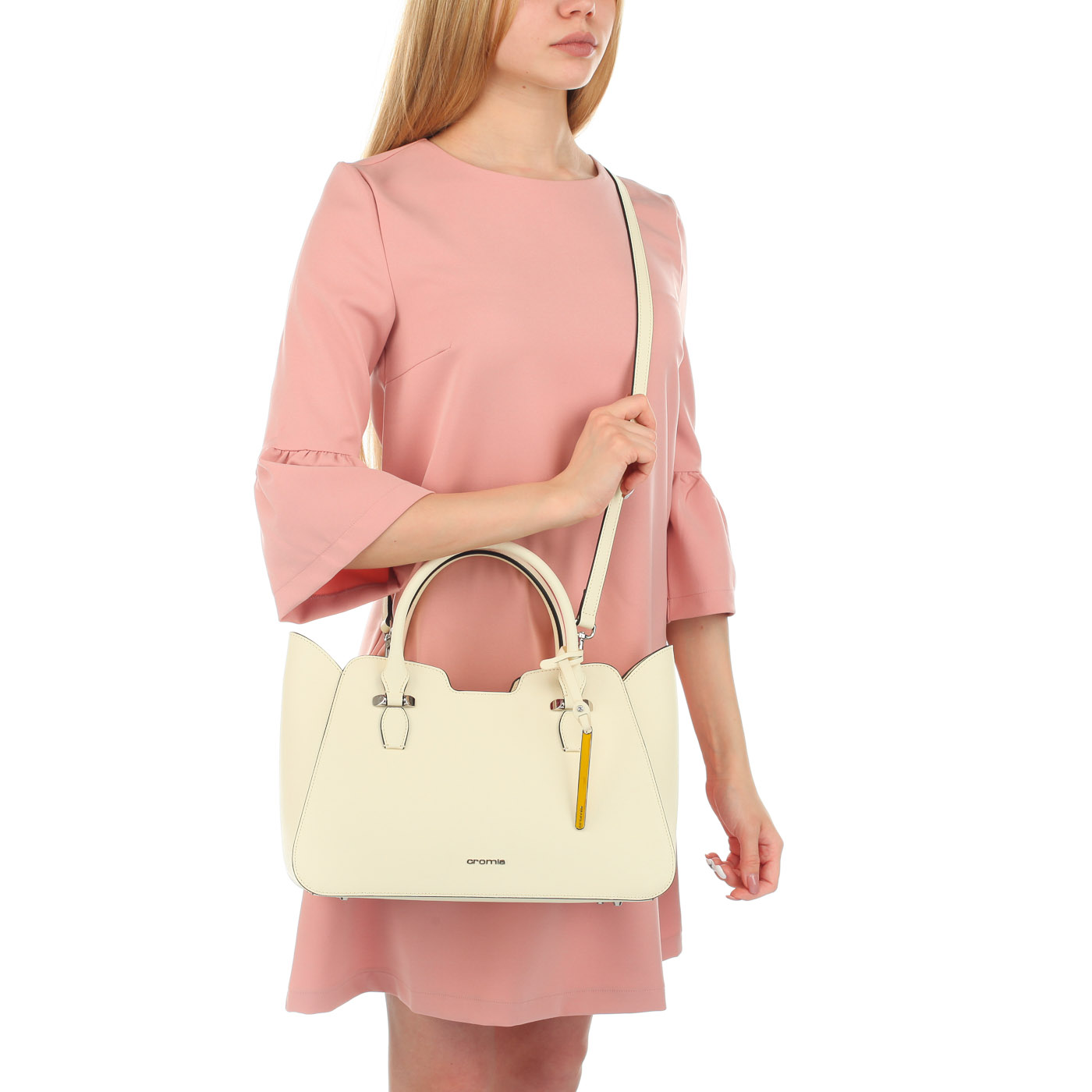 Женская сумка с ручками и плечевым ремешком Cromia Perla