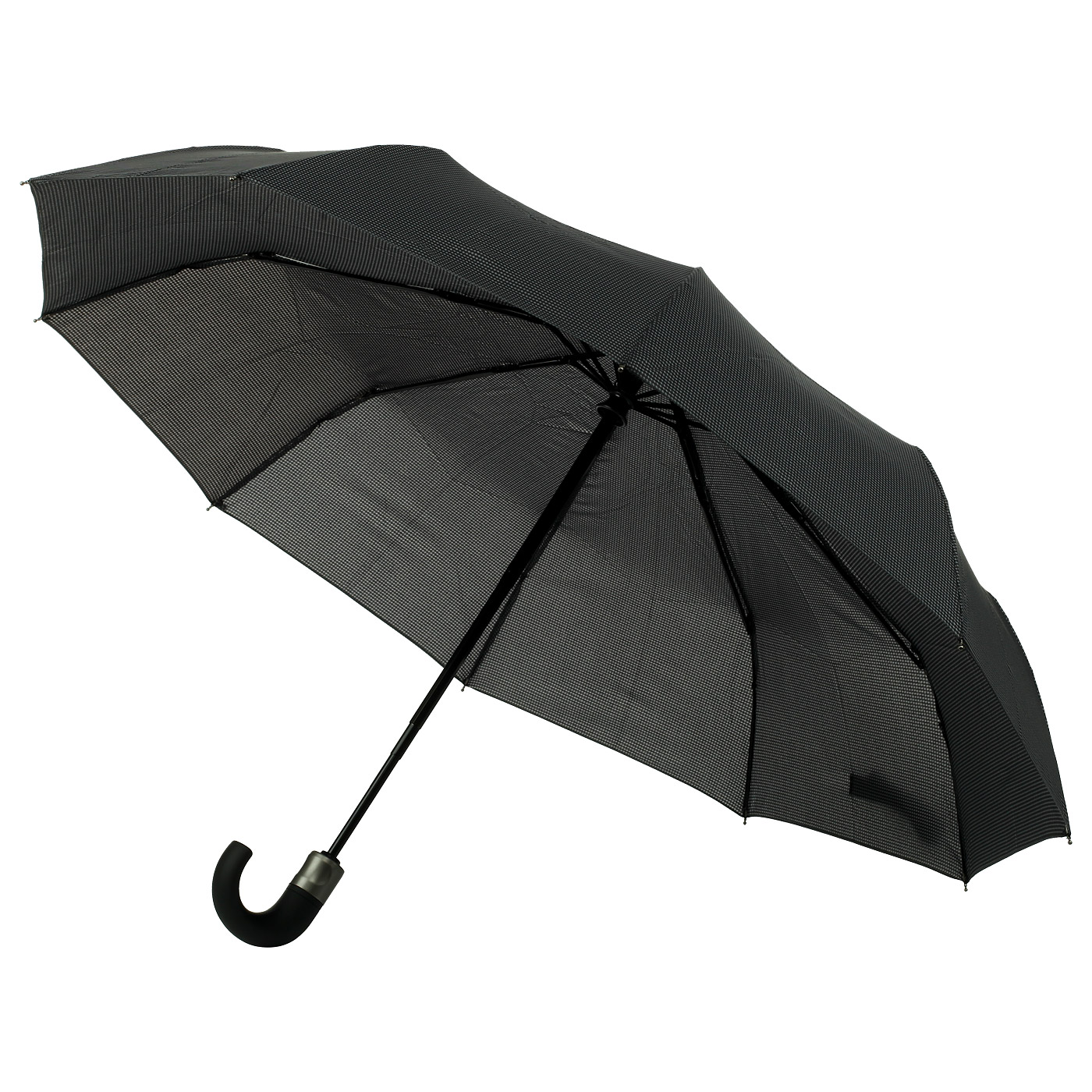 Складной серый зонт с узором Raindrops 