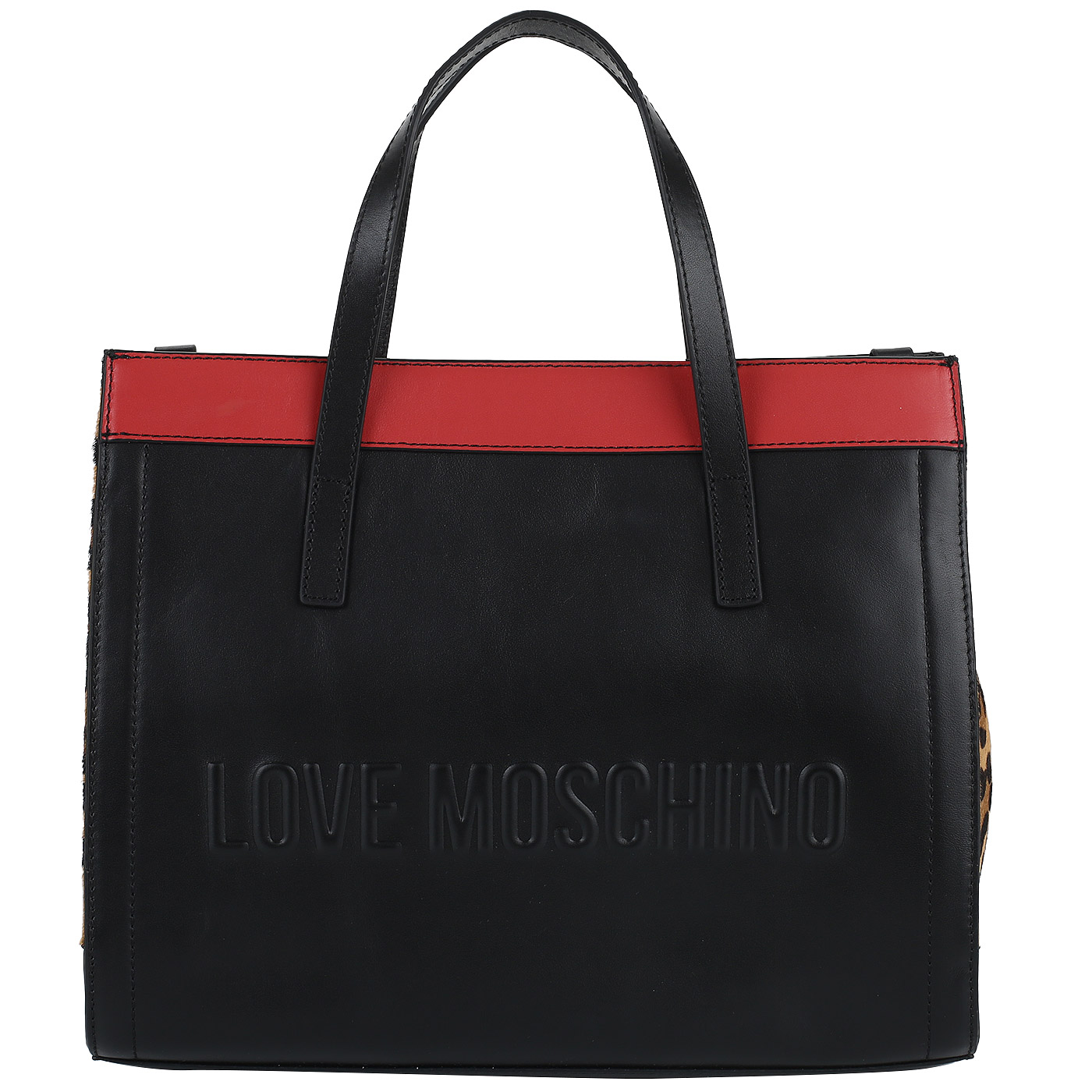 Love Moschino Кожаная сумка с двумя отделами