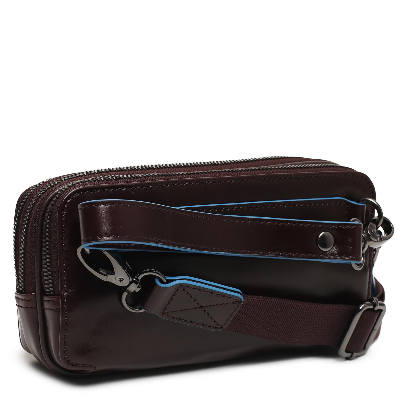 Кожаная визитка Piquadro Blue square