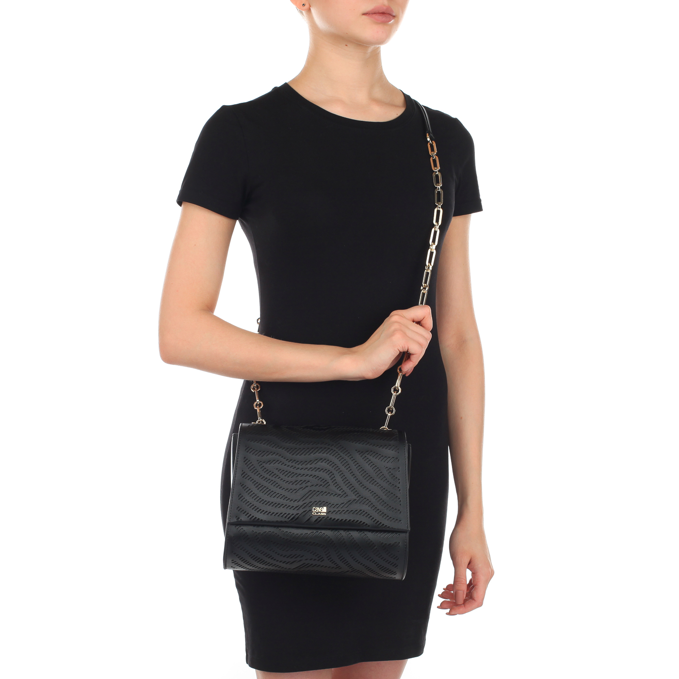 Женская сумка на цепочке через плечо Cavalli Class Audrey
